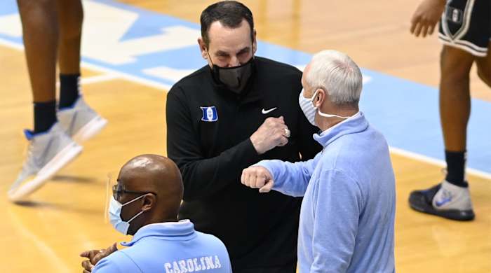 Duke Blue Devils men's basketball coach Mike Krzyzewski